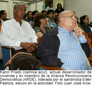 Karol Prado ex mienbro de la Alianza Revolucionaria Democrática (ARDE)